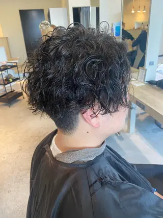 パーマ メンズ 才田 まりなのヘアスタイル