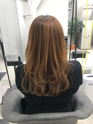 ロング 🌼渋谷韓国レイヤー 桑尾幸奈🌼のヘアスタイル