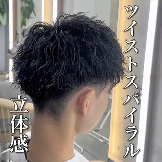 ショート パーマ メンズ 【池袋店 店長】伊藤 昂樹/曲がる縮毛矯正のヘアスタイル