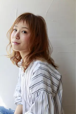 ミディアム カラー 四ッ家 裕【店長】のヘアスタイル