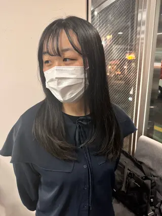 ロング ☘️上村 ☘️髪質 改善/透明感カラーのヘアスタイル