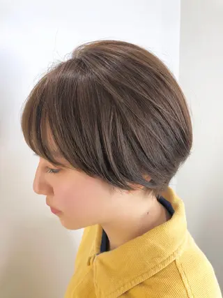ショート カラー ☕️ベージュカラー 内藤光哉☕️のヘアスタイル