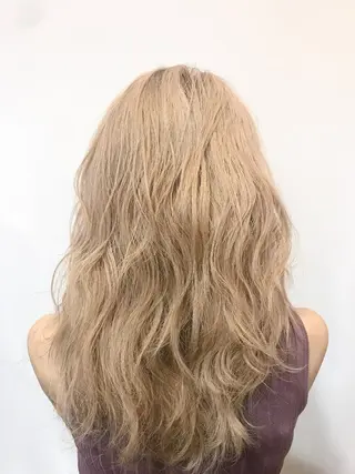 ロング カラー 予約 停止のヘアスタイル