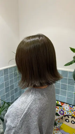 ミディアム 透明感/オリーブ /わがつまこうすけのヘアスタイル