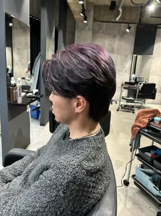 カラー メンズ _WHITE / KENTOのヘアスタイル