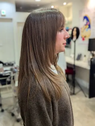 ロング 早坂 繁喜のヘアスタイル