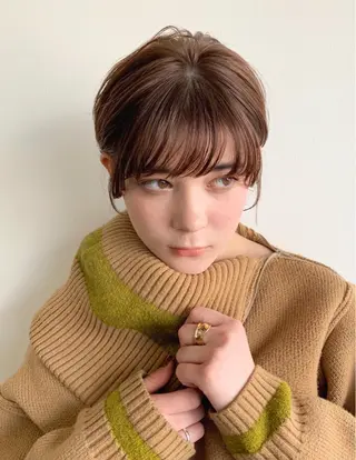 ショート カラー 🌿似合わせ透明感 カラー松本朋幸🌿のヘアスタイル
