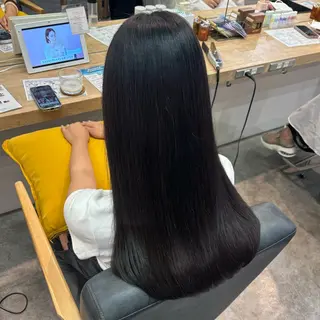 カラー 艶感カラー/オリーブ アレンジ：♡のヘアスタイル