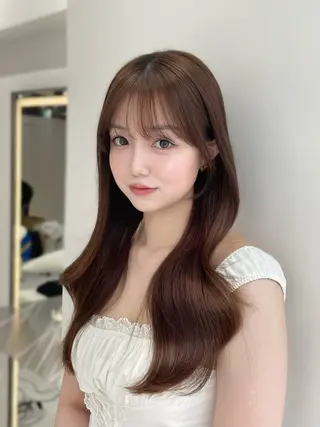 ロング カラー 🎀Ami/新宿/レ イヤー/韓国ヘア🎀のヘアスタイル