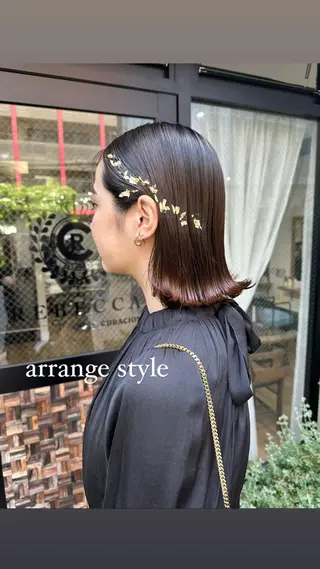 ミディアム 似合わせ大得意美容師 .Haruka.のヘアスタイル