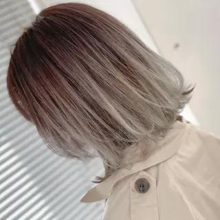 ミディアム カラー UP-PU ART  HAIRのヘアスタイル