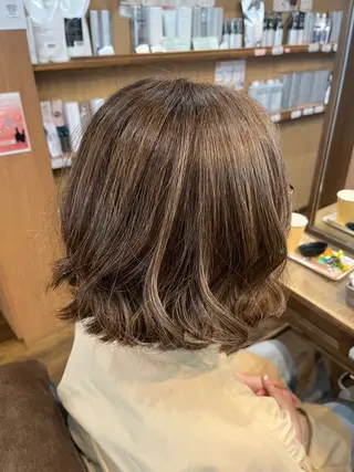 ショート カラー パーマ 大人女子&髪改善専門 Nobuフリーランスのヘアスタイル