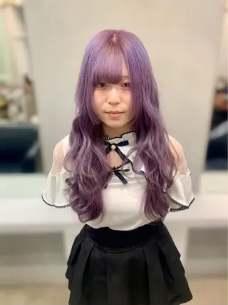ロング カラー ヘアアレンジ 個性爆弾💣 ダブルカラー/ゆかのヘアスタイル