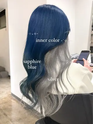 ロング カラー 暖色カラー🍒 ケアブリーチ/akiのヘアスタイル