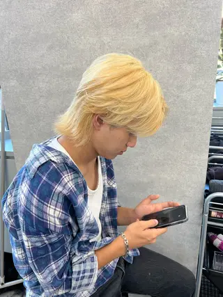 カラー メンズ 新世代パーマ⚡️ の達人トモ⚡️のヘアスタイル