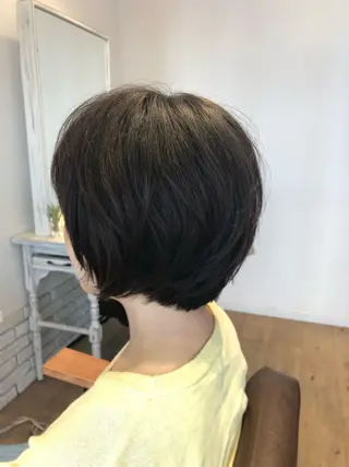ショート カラー パーマ BANDE 水崎 悟のヘアスタイル