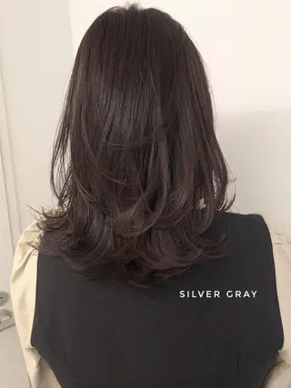 ミディアム ✨透明感ケアカラー✨ 長野ゆきなのヘアスタイル