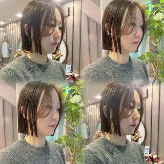 ミディアム urara/ショート /透明感カラーのヘアスタイル