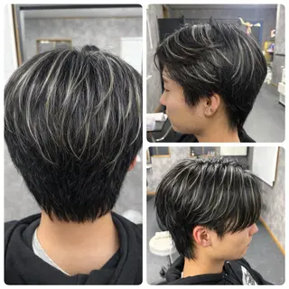 カラー メンズ ヘアーメイクマロン ヘアーメイクマロンのヘアスタイル