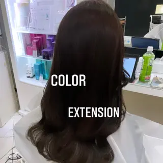 ロング カラー エクステ🩵ブリーチ 韓国ヘア🩵KAEのヘアスタイル