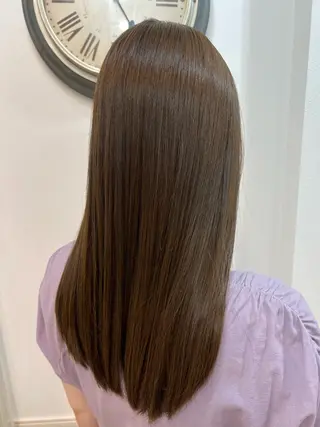 セミロング 🌕酸性縮毛矯正 高野竜🌕のヘアスタイル