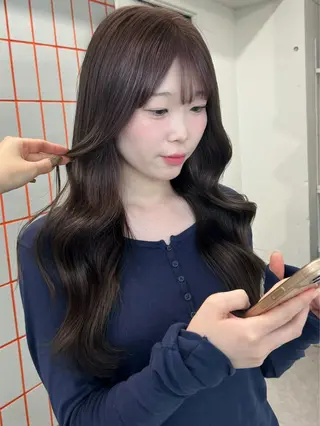 ロング カラー 💍モテる艶髪 透明感カラー💖のヘアスタイル