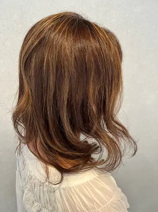 ミディアム 髪質改善⚡️カラー 🍀武久 誠🍀のヘアスタイル