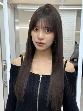 ロング 吉村 憂々のヘアスタイル