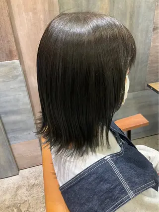 ミディアム カラー 髙橋紋菜🍏 イオンモール名取2階のヘアスタイル
