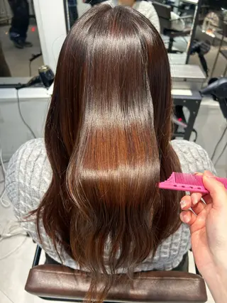 ロング ninaアイドル前髪 ×透明感🎀のヘアスタイル