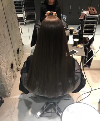 ロング カラー 髪質改善🌈縮毛矯正 荻原　達矢のヘアスタイル