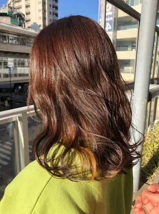 ロング カラー ヘアアレンジ 美容室sand 横浜のヘアスタイル