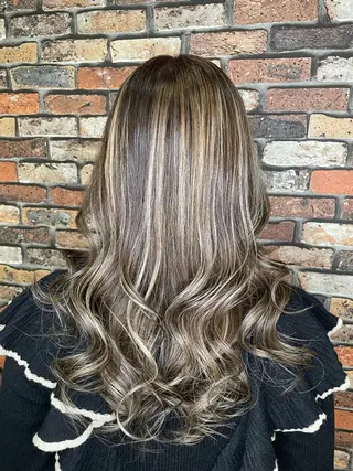 ロング 🍑🧋ハイトーン 暖色カラーlucaのヘアスタイル