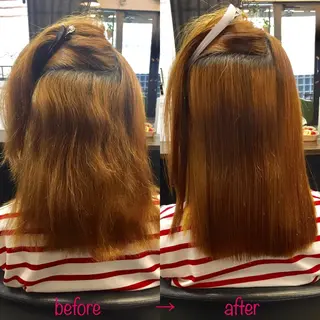 ミディアム 縮毛矯正&髪質改善 MAILHAIRのヘアスタイル