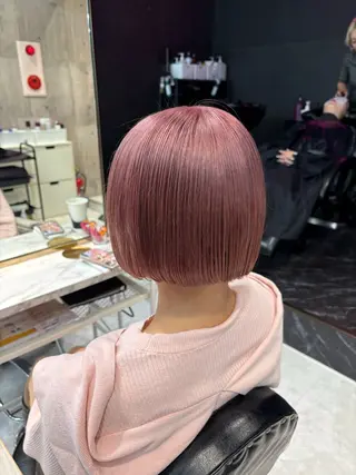 ミディアム カラー 色落ち綺麗🩰ハイ トーン🎀RINKAのヘアスタイル