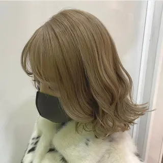 ミディアム カラー 美容室 HAKUAのヘアスタイル