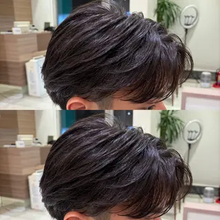 パーマ メンズ メンズ毛流れ 縮毛特化/土屋丈のヘアスタイル