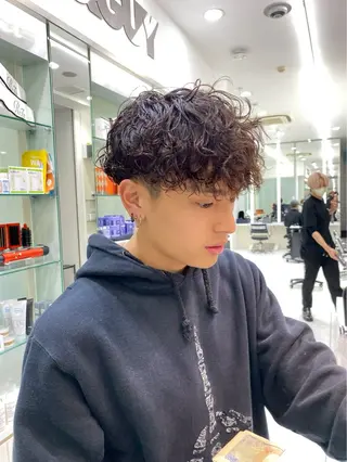 パーマ はにいレイヤーカット モデル募集中のヘアスタイル