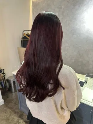 ロング カラー Rinka/梅田/ 透け感カラー🤎のヘアスタイル