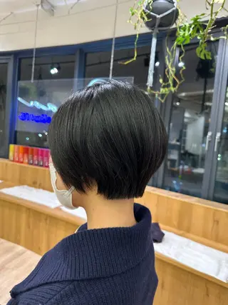 ショート 切りっぱなし/髪質 改善矯正/さやか🫧のヘアスタイル