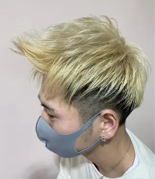 カラー キッズ mimiiy梅田 中崎町ハイトーンのヘアスタイル