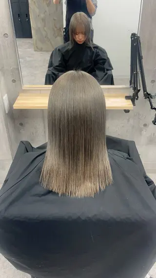 ミディアム ハイトーン特化 名古屋/たまきのヘアスタイル