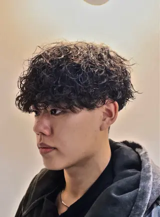 ショート メンズパーマ梅田 ・川副史晶のヘアスタイル
