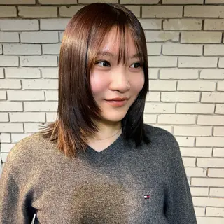 ミディアム 💘札幌クロスパーマ 髪質改善💘rinaのヘアスタイル