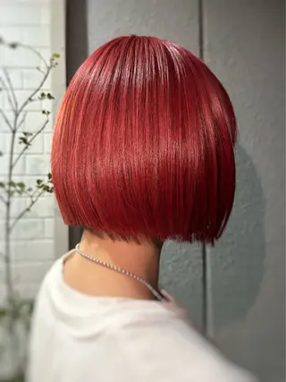 ミディアム カラー ヘアアレンジ ハイトーン・ブリーチ ムラ修正　八須　錬のヘアスタイル
