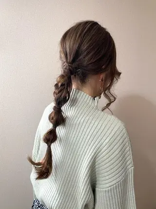 ロング ヘアアレンジ ショート/髪質改善/ 【きち】のヘアスタイル