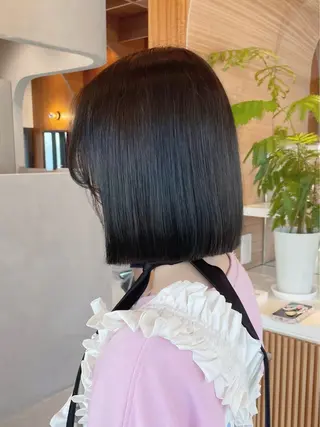 ショート カラー ボブ/縮毛矯正/レイ ヤー♡Natsukiのヘアスタイル