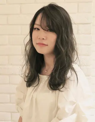 セミロング カラー 杉田 健太のヘアスタイル