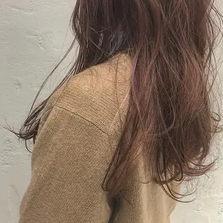 ロング カラー 荒川 ひなの 新川崎のヘアスタイル