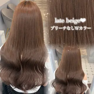 ロング 💎りあん/大須/栄 ブリーチなしWカラーのヘアスタイル